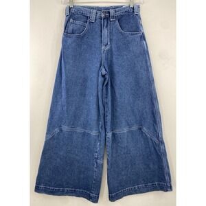 Vtg J Galt Shanghai Jeans Small 28x27 Super Wide Baggy Streetwear Flare